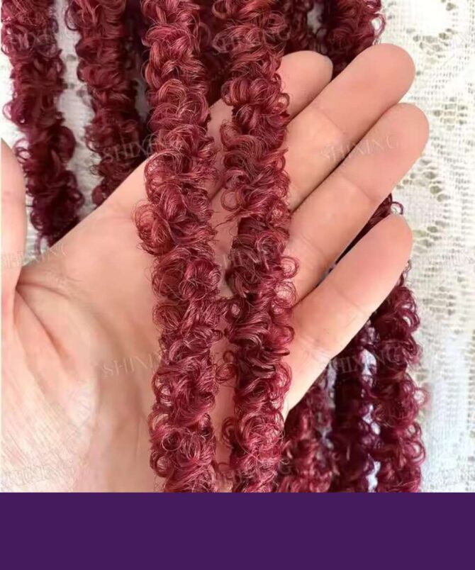 Butterfly Faux Locs Crochet Cheveux Tordus Boho Locs, crochet braids – Image 4